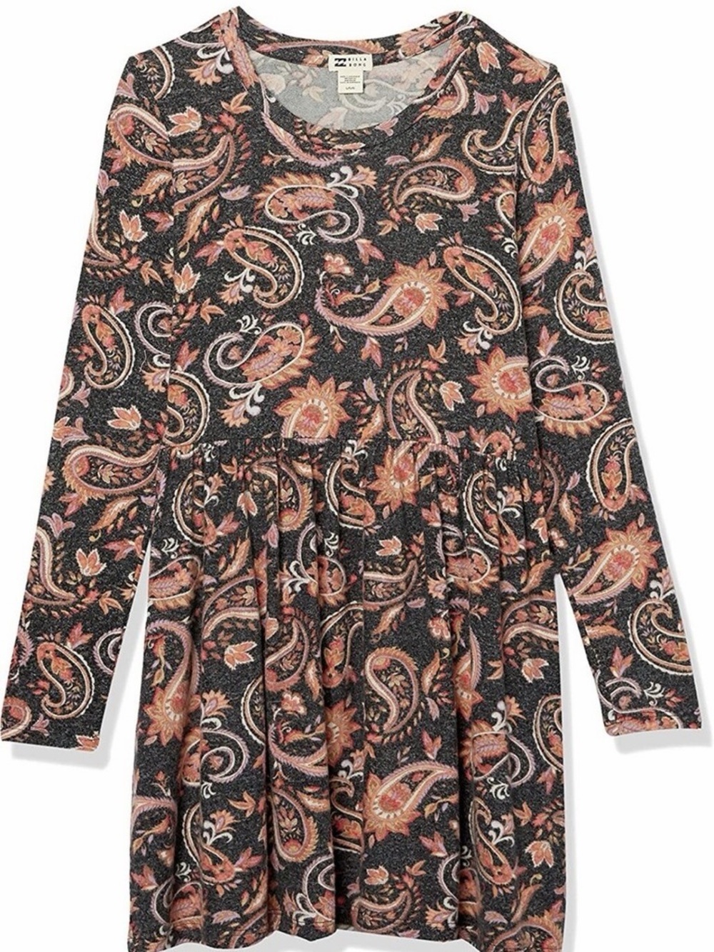 Billabong Girls Ur a Doll Paisley Super Soft Dress Size Large
